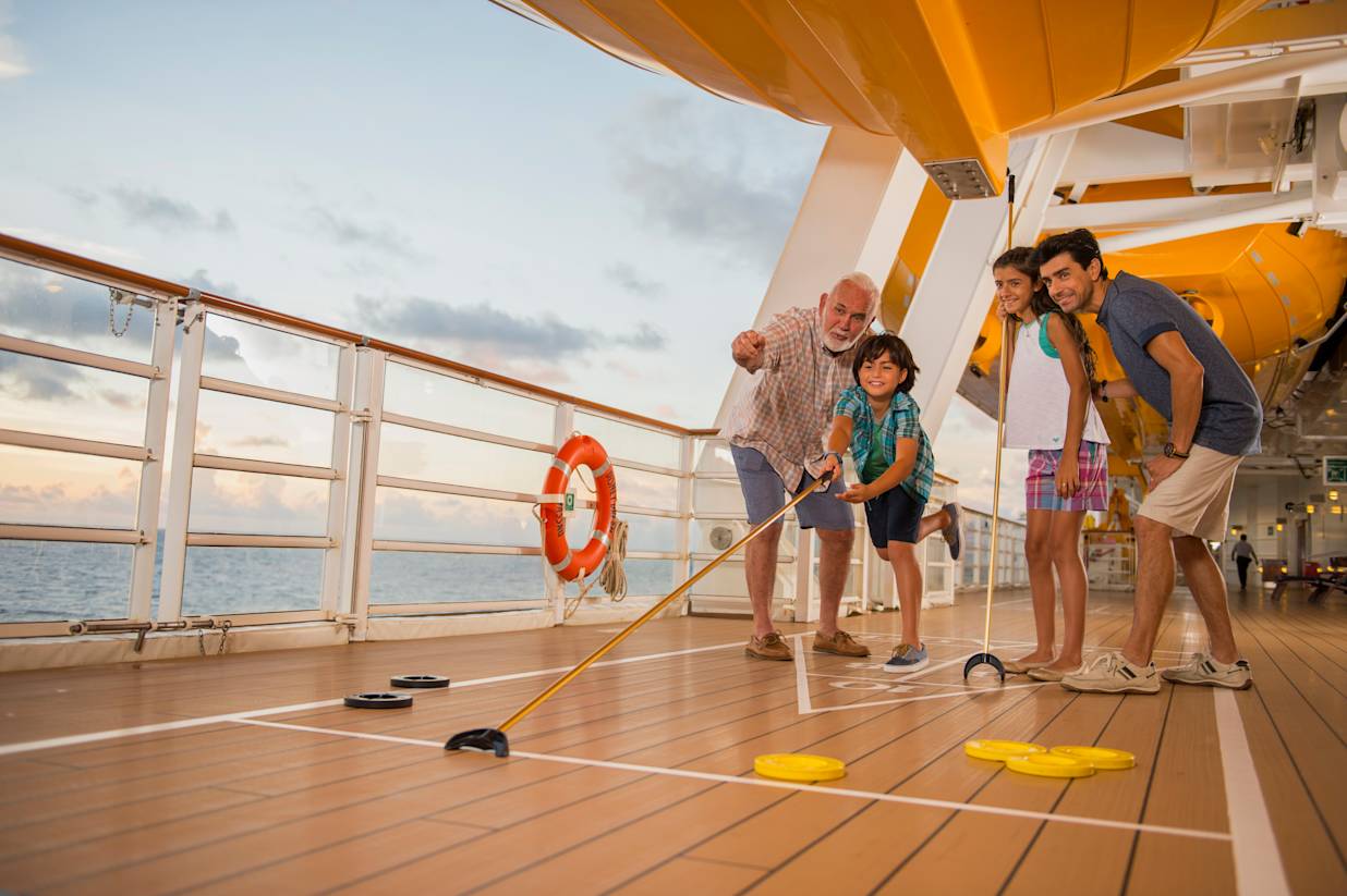 Guests on deck